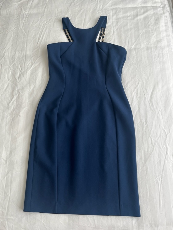 Versace Collection Dresses & Skirts - Versace collection Blue Halter Sheath Dress size 44 / size 10